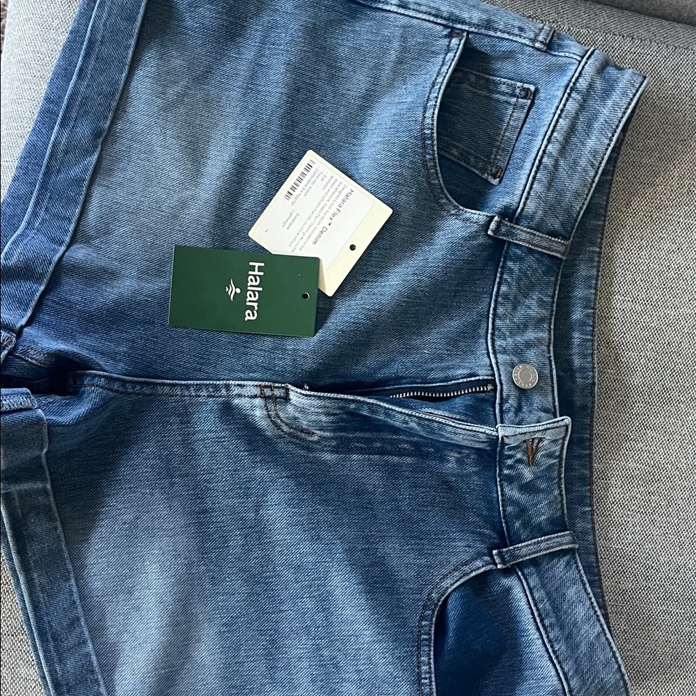 HALARA Women's High Waist Blue Shorts